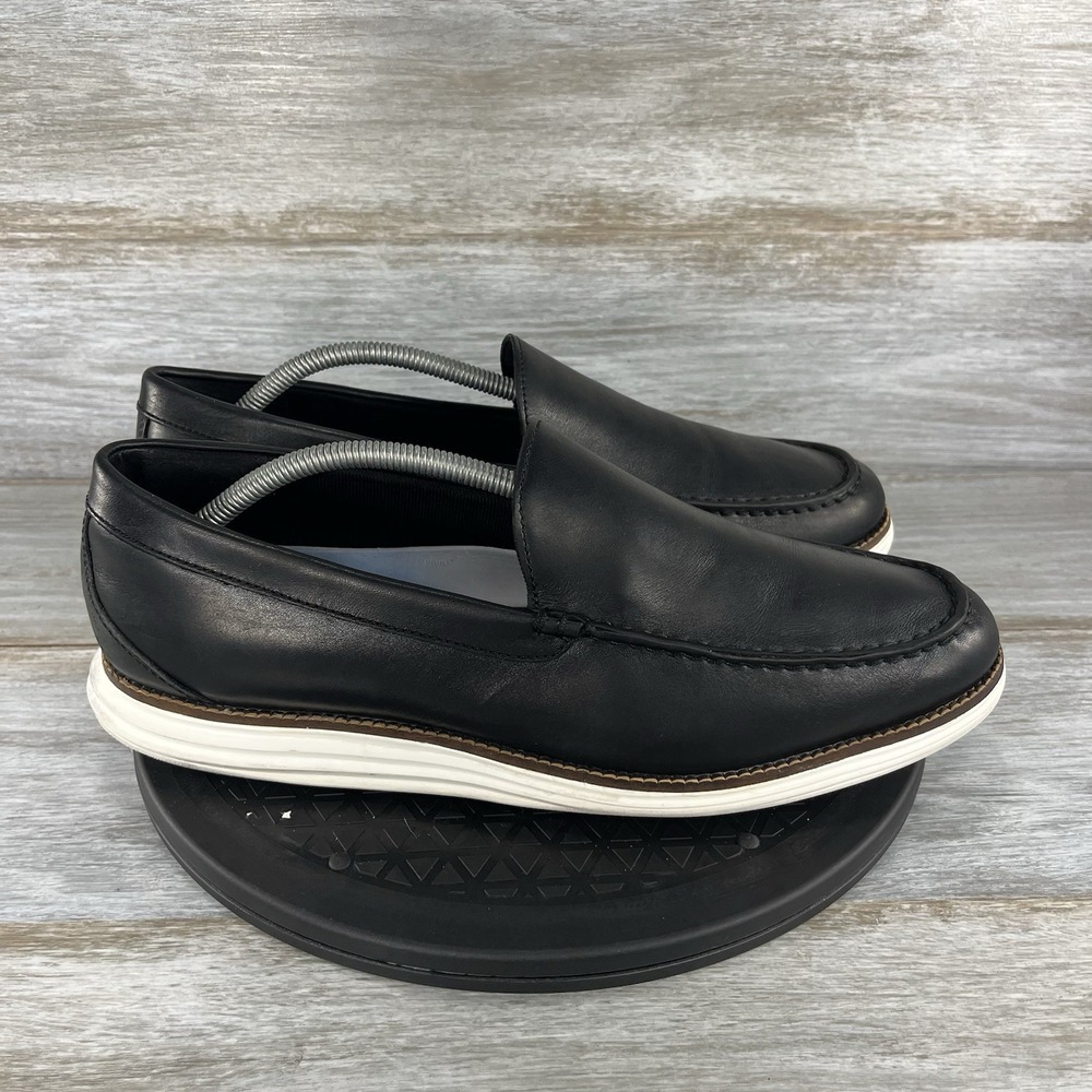 Cole Haan Men's Original Grand Venetian Black Leather Slip-On Loafers Size 11 M - Picture 3 of 8